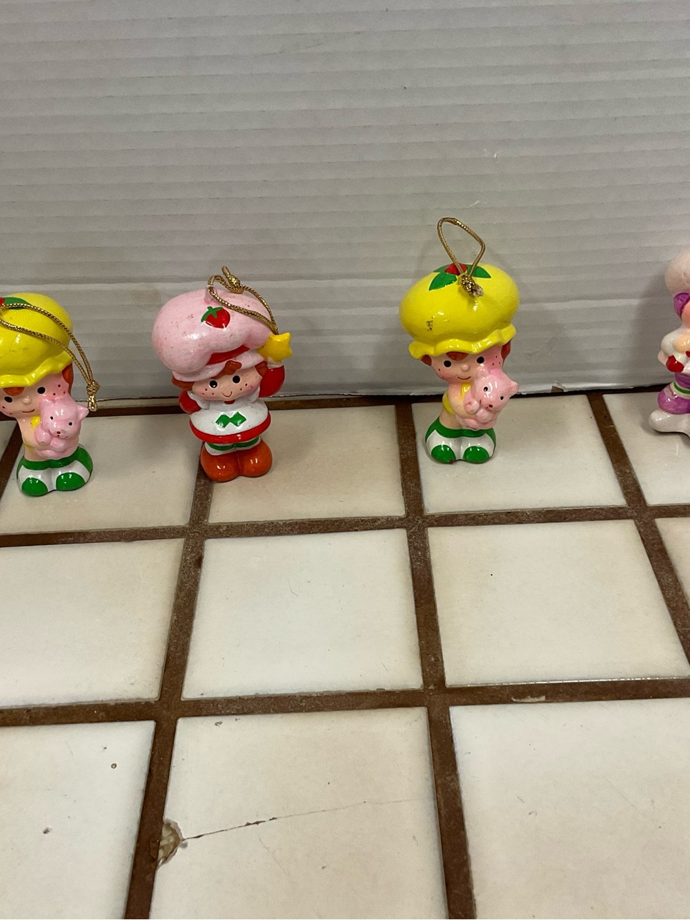 Vintage Strawberry Shortcake Christmas Ornaments